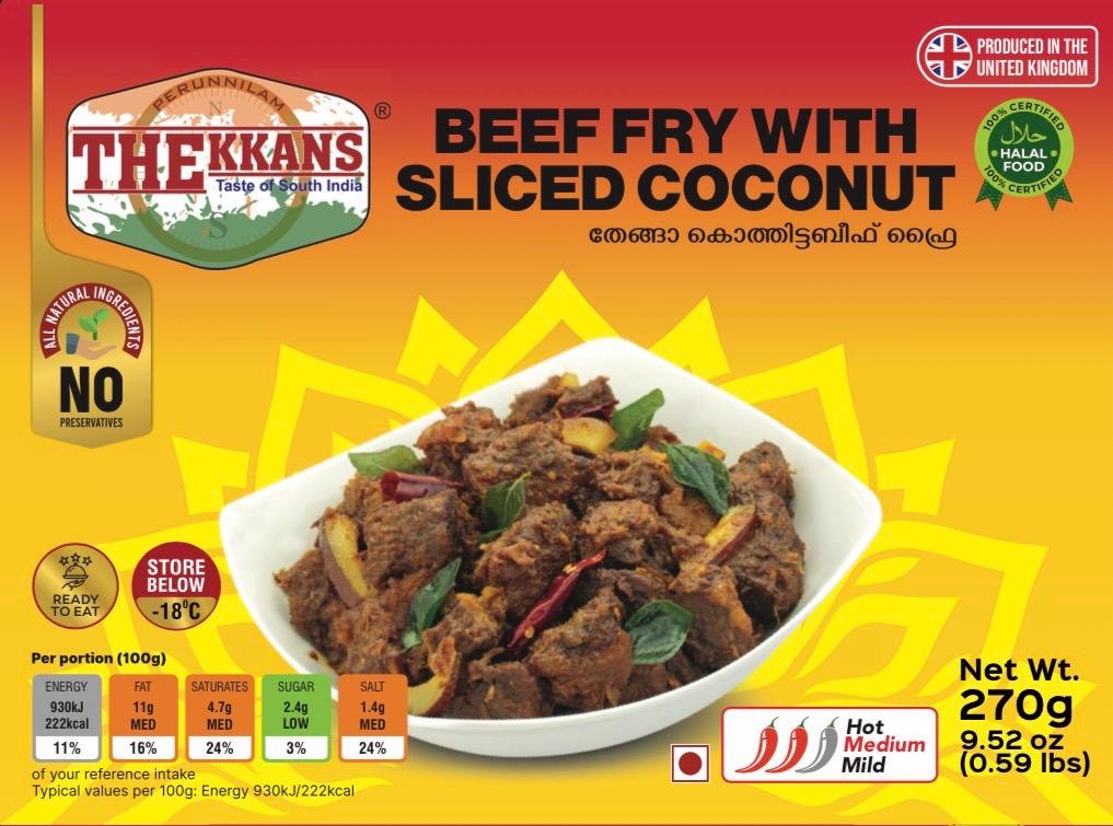 Beef Fry with Sliced Coconut