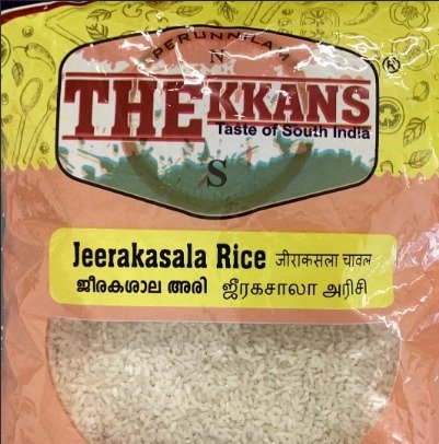 Jeerakasala Rice